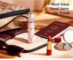 10ml Cat & Floral Portable Perfume Bottle – Refillable Travel Atomizer with Soft Lambskin Texture